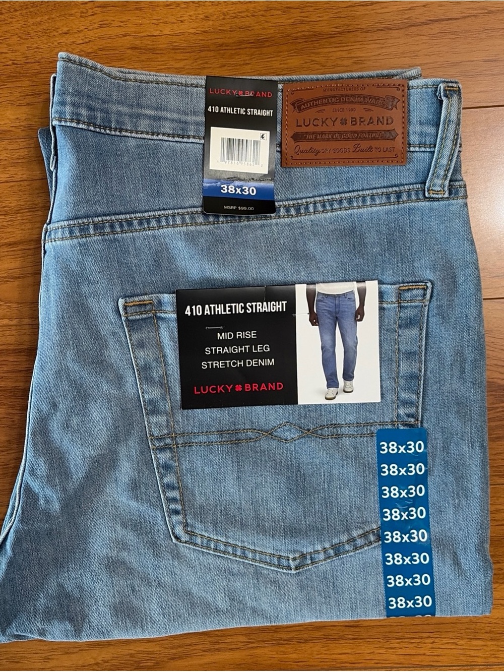 Lucky Brand Men's 410 Athletic Fit Jean Size 38x30
